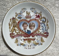 Bridgwood England Sampsonite Royal Wedding Charles &amp; Diana 6&quot; Small Dish - £7.83 GBP