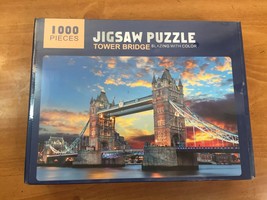 Tower Bridge 1000 Piece Jigsaw Puzzle -- Brand New Sealed Blazing with C... - $10.29
