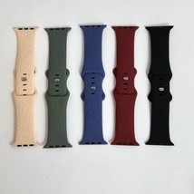 (5) Christmas Silicone Sport Band Wrist Strap For Apple Watch 42/44/45/4... - £10.88 GBP