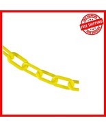 UV Resistant Yellow Plastic Barrier Chain - 50ft, 2-Inch Link for Crowd ... - $991.01 MXN