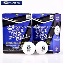 YINHE Galaxy 3- Seamless Table Tennis Balls Plastic 40+ ITTF Approved White Poly - £104.41 GBP