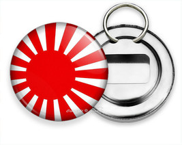 Japan Flag Japanese Rising Sun Rays Symbol Beer Soda Bottle Opener Keychain Gift - £11.81 GBP