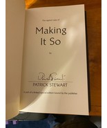 Patrick Stewart - Making It So Autographed - Signed Memoir Book Barnes A... - £111.94 GBP