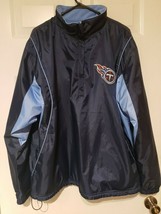  Tennessee Titans NFL Team Apparel 1/4 Zip Fleece Lined Jacket Men&#39;s Size L - £17.52 GBP