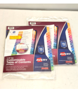 Lot of 2 Avery 15 Tab Dividers 3 Ring, Customizable Table of Contents Mu... - €11,59 EUR