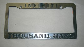 Infiniti Thousand Oaks License Plate Frame Dealership Plastic - $18.34