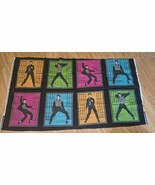 Young Elvis Presley Rock &amp; Roll Dancing Block Panel Cotton Fabric 44X24 ... - $645.97 MXN