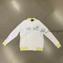 NWT Nike CK0435-100 Women&#39;s Sportswear Pinwheel Button Jacket White Mult... - $44.95