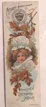 Acorn Stoves &amp; Ranges Victorian Trade Card Book Mark VTC 5 - £10.24 GBP