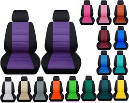 Front set car seat covers fits  Chevy Silverado 2008-2021    Choice of 18 colors - $82.99