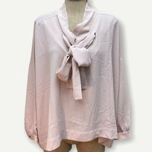Laurie Felt Criss Cross Scarf Sleeve Blouse Rose Size Large A309498 - £10.27 GBP