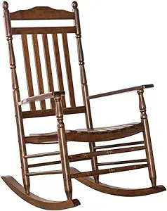 Outdoor Wooden Rocking Chair For Patio And Porch - Traditional Indoor Ou... - $196.99