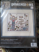 Dimensions cross stitch kit Pattern Tweet Tidings vintage 1996 NOS - £13.09 GBP