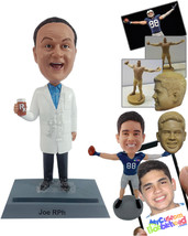 Personalized Bobblehead Professional parmacist recomending the best medicine wit - £73.88 GBP
