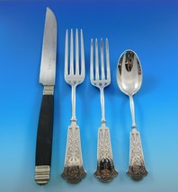 Arabesque by Wendt Sterling Silver Flatware Set for 12 Service 52 Pieces Rare - £4,359.55 GBP