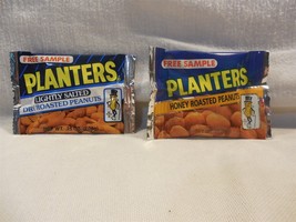 Vtg 1980s/90s Planters Peanut Mr Peanut Roasted Peanut Free Sample Bags ... - $2.95