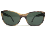 Persol Sonnenbrille 3020-s 980/31 Brown Hupe Cat Eye Rahmen mit Grün Gläser - $139.47