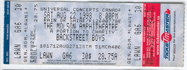 BACKSTREET BOYS 1998 VINTAGE FULL TICKET MOLSON AMPHITHEATRE TORONTO LAW... - £6.98 GBP