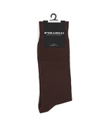 Men&#39;s Contemporary Luxury Solid Crew Dress Socks (Coffee Brown) - $294.05 MXN