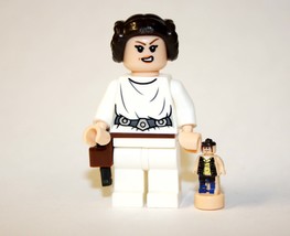 Princess Leia A New Hope with Han Solo Hologram Star Wars Minifigure - $5.83