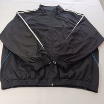 CW Sport Men's Black Full Zip Pockets Long Sleeve Jacket Size 2XL image 10