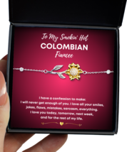 Colombian Fiancee Bracelet Gifts - Sunflower Bracelet Jewelry Valentines Day  - £39.92 GBP