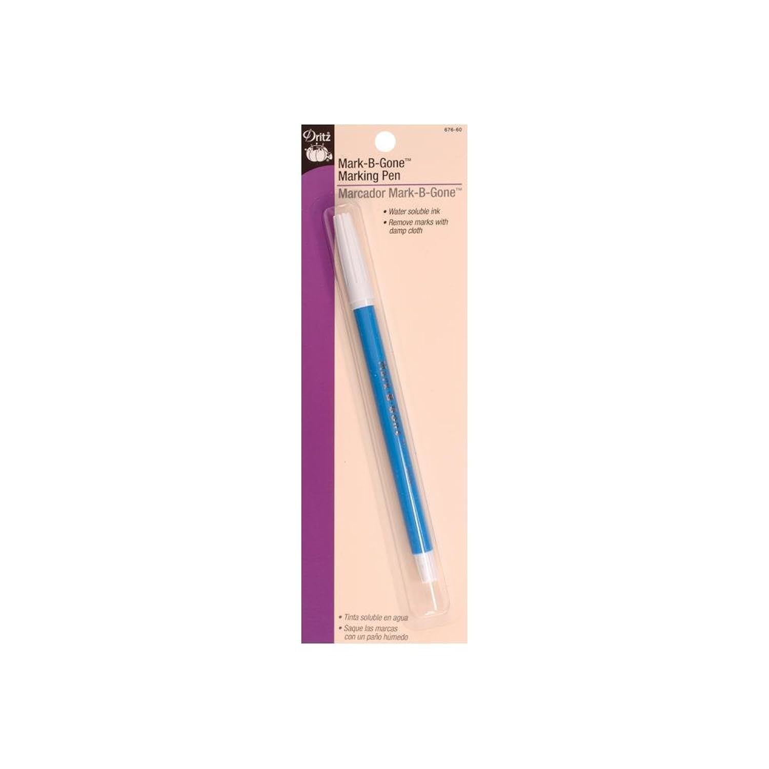 Primary image for Dritz 676-60 Mark-B-Gone Marking Pen, Blue, 8.75 x 2.88 x 0.5, 1 Count (Pack of 