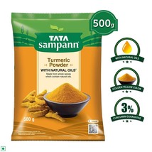 Tata Sampann Turmeric Haldi Powder with Natural Oils 500 g, Free Ship - $35.20