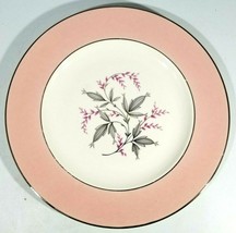 9 Homer Laughlin Eggshell Georgian Bread Plates Saucers Pink w/Gold Trim, 6&quot; - £32.70 GBP