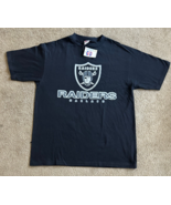 New Vintage Oakland Raiders NFL Football Black T-shirt Size L DeadStock ... - £21.92 GBP