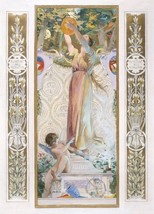 13969.Decor Poster.Room interior wall Nouveau art.Luc-Olivier Merson painting - £12.91 GBP+