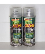 2- Plasti-Kote Fleck Stone Exterior Clear Topcoat Gloss Spray Paint 12 Oz - $838.25 MXN