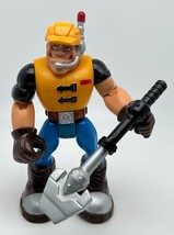 2002 Fisher-Price Mattel Rescue Heroes CONSTRUCTION JACK HAMMER 6.5&quot; Act... - £7.25 GBP