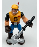 2002 Fisher-Price Mattel Rescue Heroes CONSTRUCTION JACK HAMMER 6.5&quot; Act... - $9.27