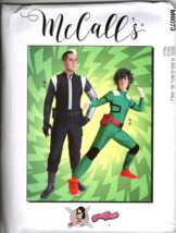 McCalls M8073 Adult Anime Costumes Men or Women Sewing Patterns Size S to XL - $17.56