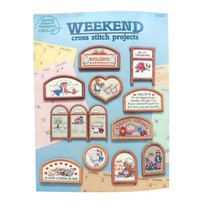Vintage Cross Stitch Patterns, Weekend Projects 1987, American School - $12.60