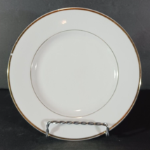 Sonnet Bread &amp; Butter Plate 6 1/4&quot; Fine China Japan White With Gold Trim - Flaw - £4.45 GBP