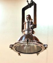 MARINE CEILING HANGING NEW ALUMINUM PENDANT DECK LIGHT WITH IRON BRACKET - £163.69 GBP