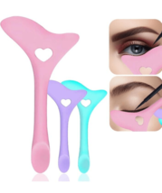 Eyeliner Stencils, Winged Eyeliner Tool, Mascara Shield. Pink. Silicone - $5.89