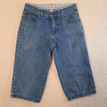 Womens Izod Jean Crop Shorts Clam Diggers Size 4 - £7.96 GBP