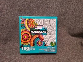 Karmin 100 Piece Mandalas Color-a-Puzzle, New In Box - £4.54 GBP
