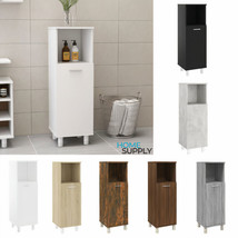 Modern Wooden Rectangular 1 Door Bathroom Toilet Storage Cabinet Unit With Shelf - £44.46 GBP+