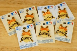 Vintage MLB 7PC Lot Fan Apparel Jewelry Baseball Bat Pins San Francisco Giants - £19.38 GBP