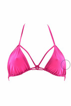 Agent Provocateur Womens Bikini Top Tifanie Tied Fuchsia Pink Size Ap 3 - £142.47 GBP