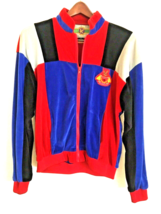 Eagle Fashion S.H. Sports Polyester Track Jacket Color Block Vtg Full Zip Men XL - £60.10 GBP