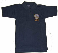 NYPD Polo Shirt - Navy with Official Badge - $22.99