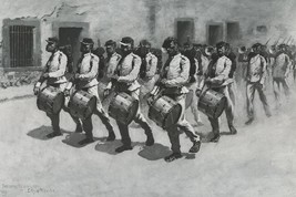 Drum Corps, Mexican Army, Sketch Frederic Remington Giclee Art Print Ships Free - £31.66 GBP+