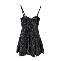 BCBGMaxAzria Silk Camo Mini Dress XXS Blue Tulle Pockets Winter Formal NWT - $90.26 CAD