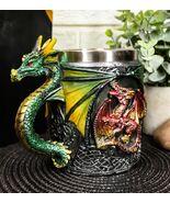 Ebros Mythical Fantasy Fire &amp; Earth Dragon W/ Celtic Knotwork Novelty Co... - $34.82 CAD