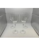 Set of 4 Kosta Boda Crystal COLUMBINE Wine Glasses - $439.03 CAD